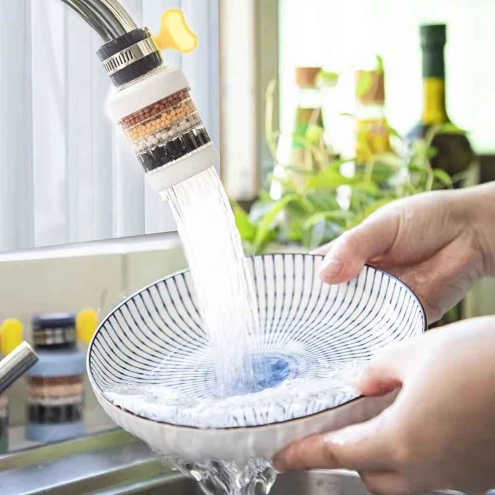 5Pcs 6-Layer Filter Filter Water Purifier Kitchen Faucet Extender Kitchen Sink Tools