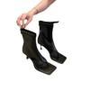 Fish Mouth Open-toed Retro Wind Fine High-heeled Sandals Summer Cool Boots 2024 New Square Head Elastic Thin Boots Short Boots Women