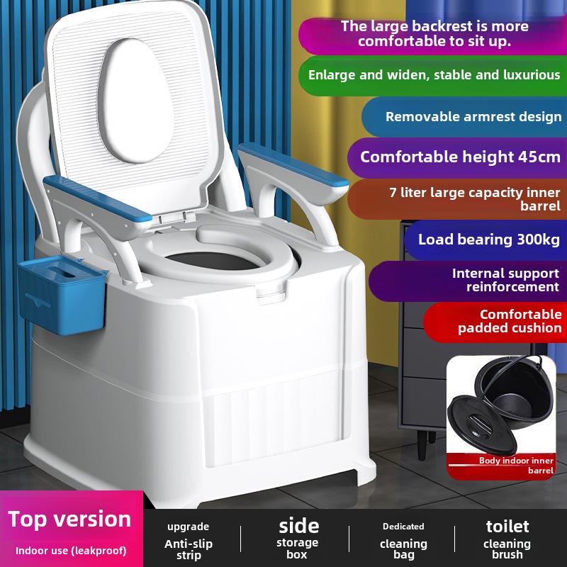 Portable Adult & Elderly Deodorant Toilet Stool for Home