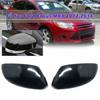 2PCS Gloss Black Side Wing Mirror Cover Cap For 2012-2018 Ford Focus MK3