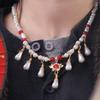 Vintage Hanfu Necklaces Pearls Cheongsam Necklace Retro Chinese Style Necklace Clavicle Chain