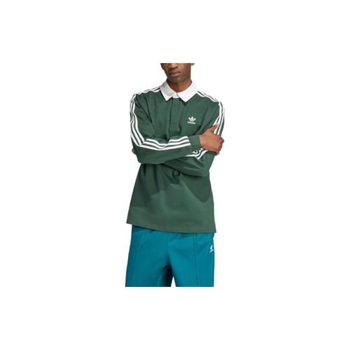 adidas Мягкая и удобная футболка-поло с длинным рукавом Adicolor IZ2468