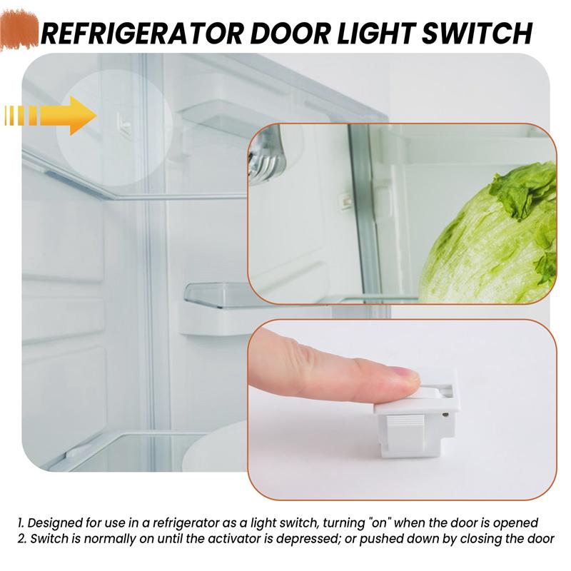 2025 Trend Refrigerator Door Lamp Light Switch Replacement Fridge Part Kitchen 5A 125V