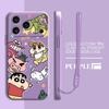 Phone Cover Case for Apple iPhone 17 Pro Max 11 16 15 12 Plus Air 7 8 XS XR 13 Mini Cartoon Cute Shin-chan