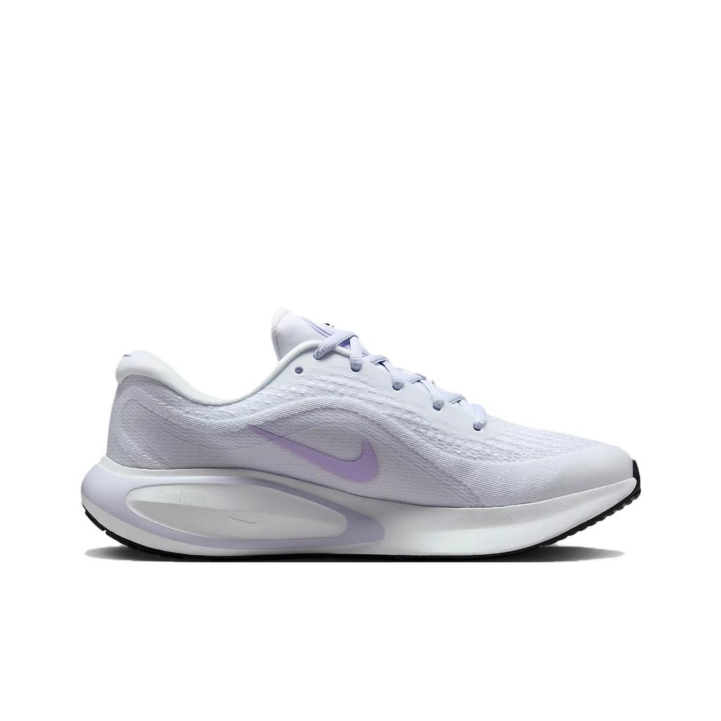 Nike Кроссовки Journey Run из сетчатой ткани Модные Универсальные Для бега Удобные Нескользящие Дышащие Низкие Повседневные Кроссовки Унисекс Белый Фиолетовый FL7765-113