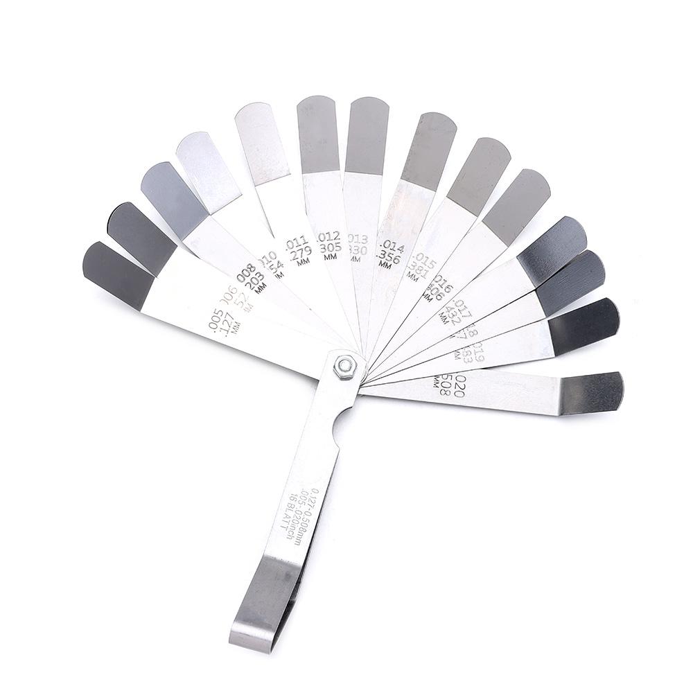 Измеритель смещения клапана из нержавеющей стали 0,05-1,0 мм, метрический, 100 мм, щуп