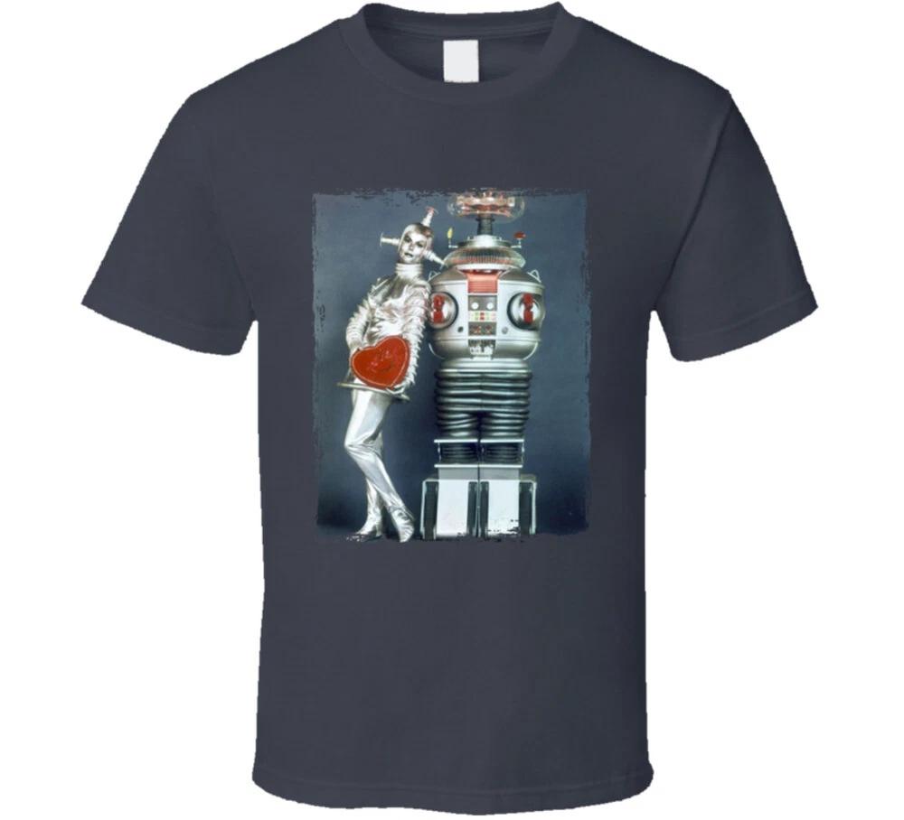 Lost In Space 60s Valentines Robots T Shirt