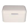 Milky White Bread Box Safe Odorless Large Capacity Anti Fingerprint Retro Tin Bread Box
