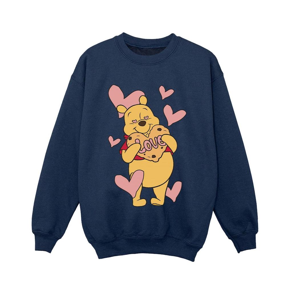 Winnie the Pooh Boys Love Heart Cookie Sweatshirt