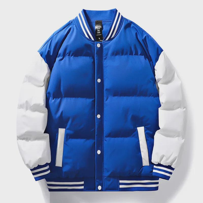 2023 Мужская модная бейсбольная куртка свободного кроя из хлопка на осень/зиму