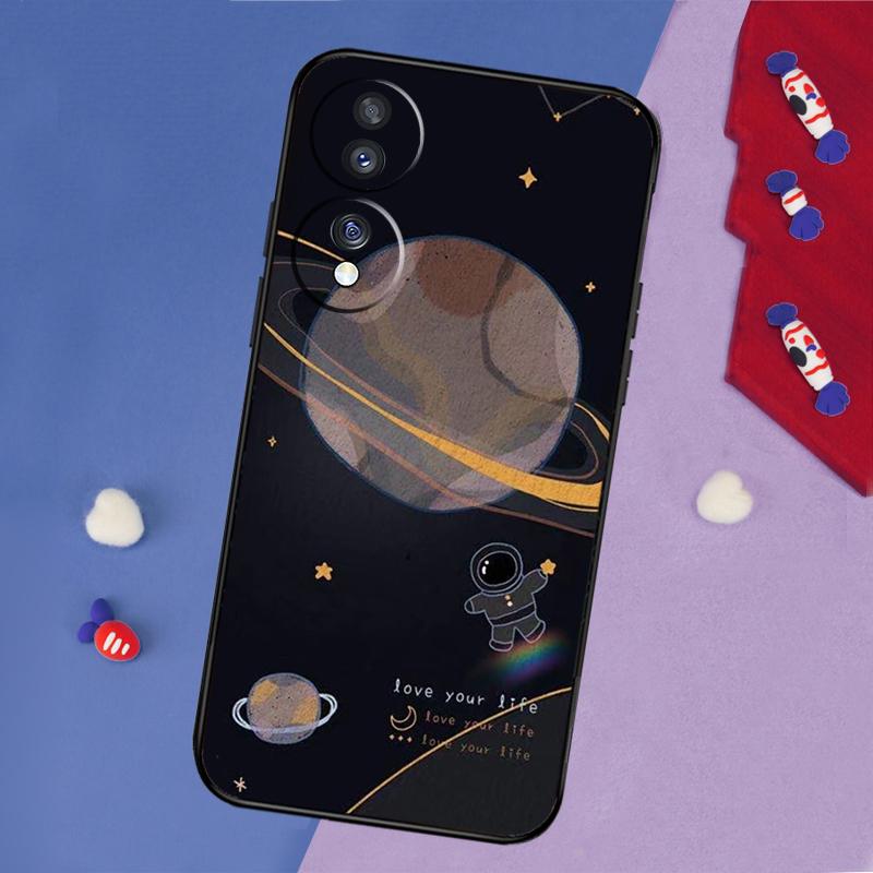 Чехол-космический корабль для астронавта для Honor 200 Pro 50 70 90 X8a X9a X8 X9 X8b X9c X9b Honor Magic 7 Lite 5 6 Pro