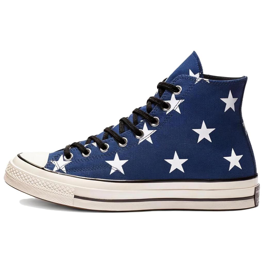 Converse Chuck 70 Hi 'Navy Stars' (Unisex) Navy / White Canvas Shoes 163409C