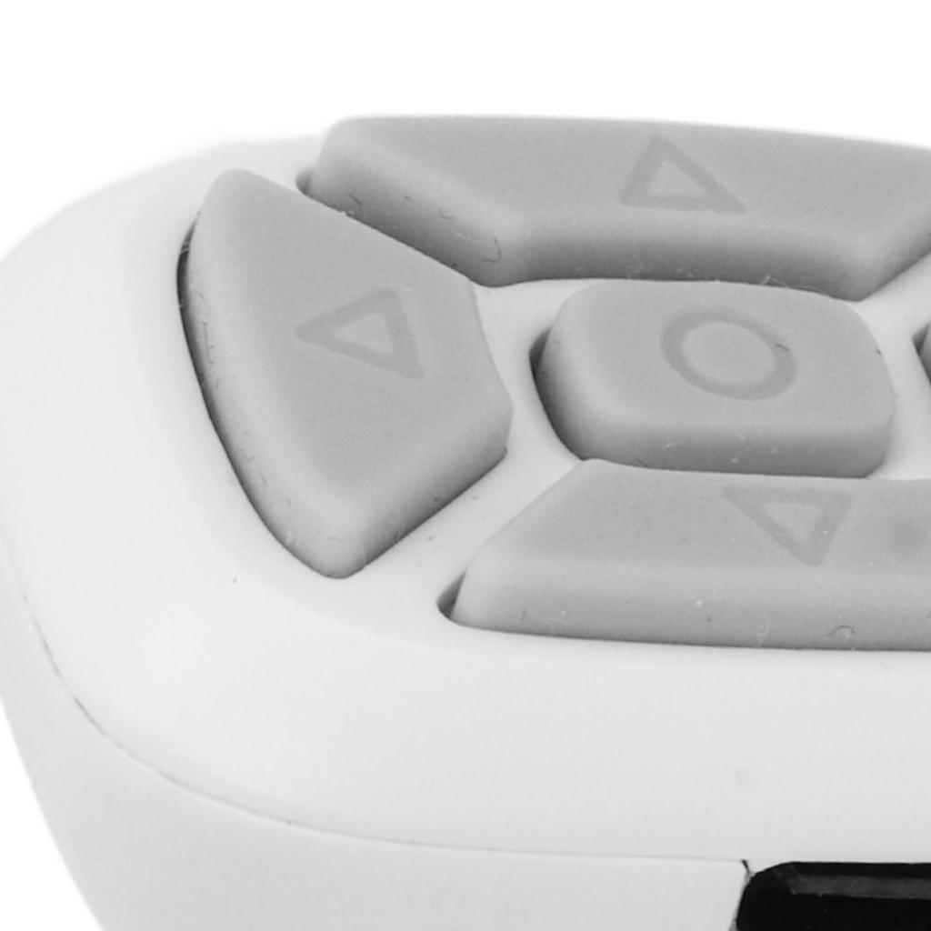 Кольцо-пульт дистанционного управления для мобильного телефона, Bluetooth-пульт, кнопка спуска затвора камеры, кнопка селфи для прокрутки видео, кнопка "Нравится", Белый