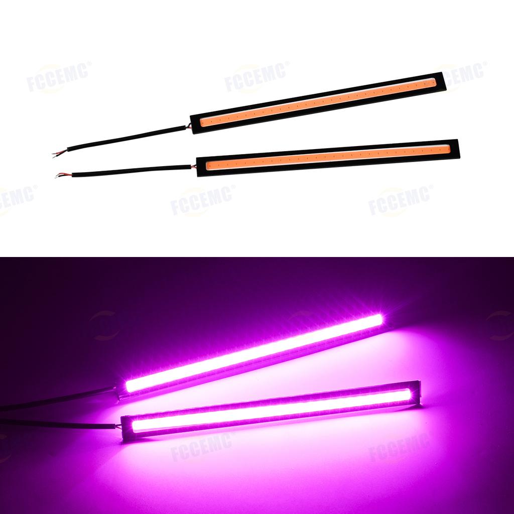 2pcs 12V COB DRL 17cm LED 6000K Waterproof Daytime Running Light Car COB Fog Lamp Auto Strip Light Car Styling Led DRL Lamp