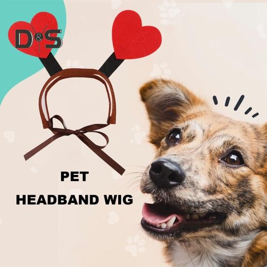 Halloween Dog Hairband Pet Cosplay Party Hair Hoop Dress-up Costume Accessories Funny Headband for Cats Dogs Parties Photoshoots Festivals