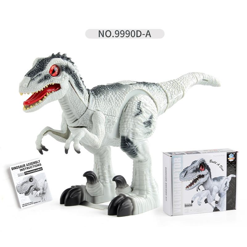 Детская образовательная сборная электрическая ходячая инфракрасная игрушка-динозавр велоцираптор модель динозавра