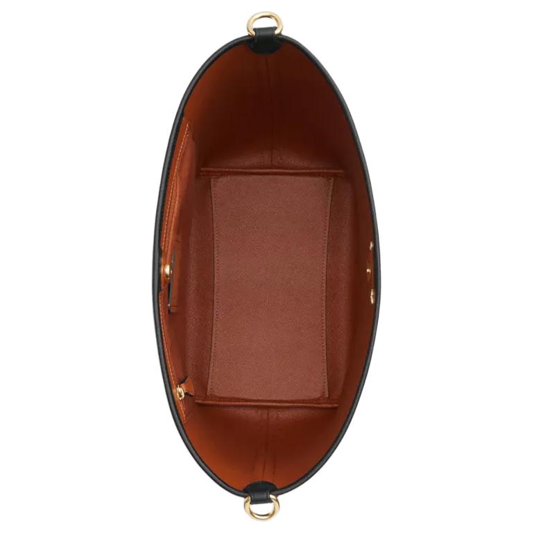 Coach City Bucket 17 Monogram Metal Logo Signature Coated Canvas Tote Shoulder Bag Small Women bags Brown Black CT800-IMQRX