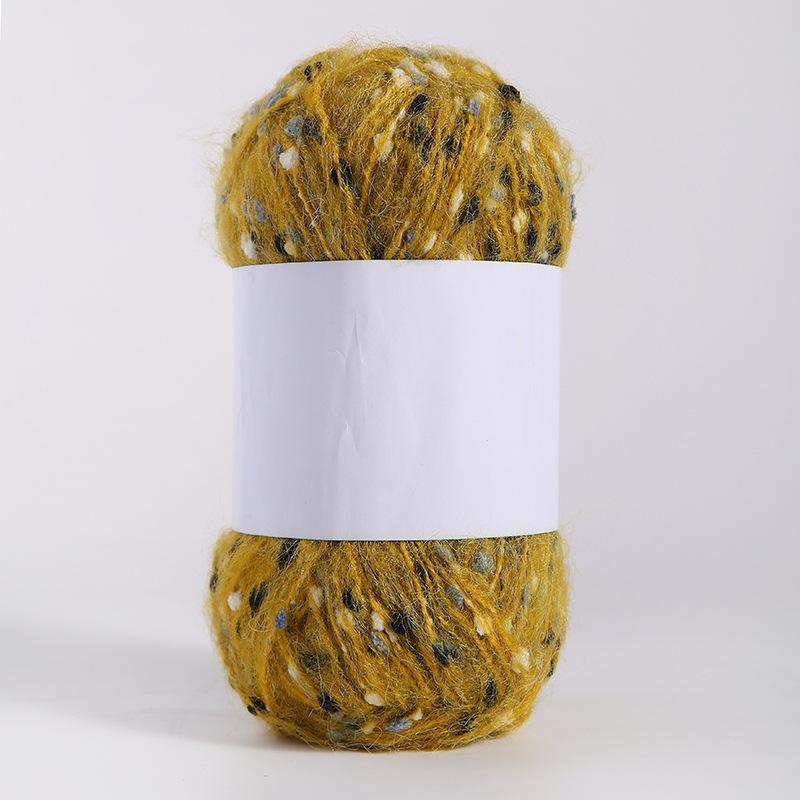 Цветная мохеровая пряжа ручной работы для самостоятельного изготовления шарфов, шапок, сумок и кукол