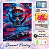 Lewis Hamilton 5D DIY Diamond Painting Custom Name Text, Full Drill Rhinestone Mosaic Art Home Gift