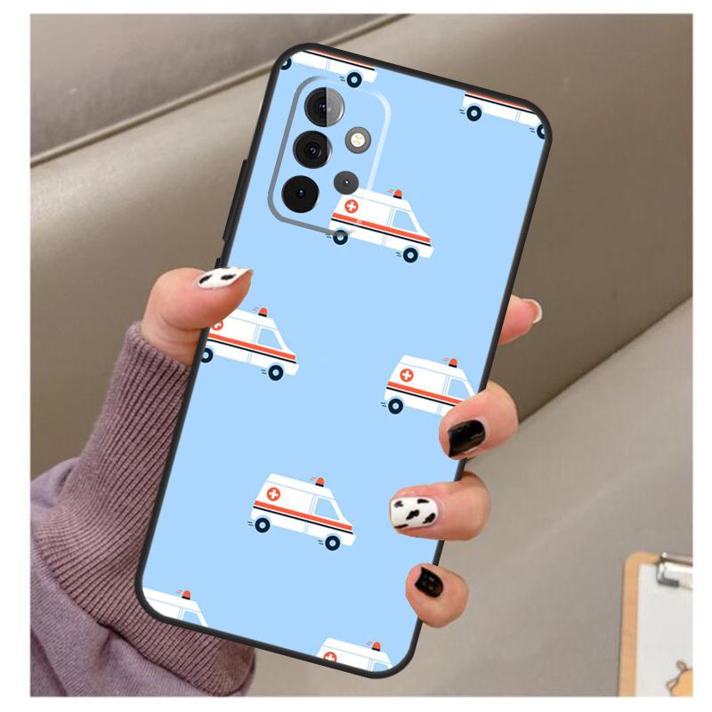 EMT EMS Ambulance Case For Samsung Galaxy A51 A71 A12 A22 A32 A42 A52 A72 A50 A70 A21S A52S A03S Phone Cover