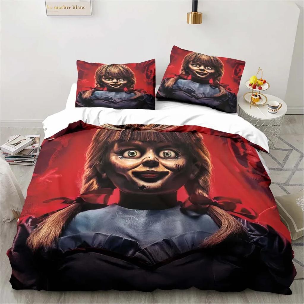 Horror Movie Cover Digital Print Polyester Bedding Sets Child Kids Covers Boys Bed Linen Set For Teens King Size Bedding Set