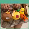 Sausage Plush Orange Keychain Toy Cartoon Stuffed Doll For Cute Student Gift