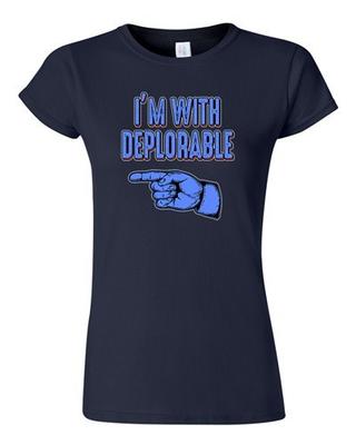 Юниорская Я с deplorable Трампом Президент 2016 Кампания Политика DT Футболка Футболка Унисекс Футболка
