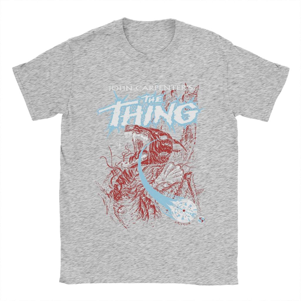 Джон Карпентер Нечто Футболка Лето Хлопковые футболки для мужчин Хип-хоп принт Футболка с короткими рукавами Уличный стиль Топ Футболки