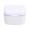 Portable Denture Retainer Soaking Case Multi-Purpose Mouthguards Braces Storage Box Nail Drill Tool Organizer