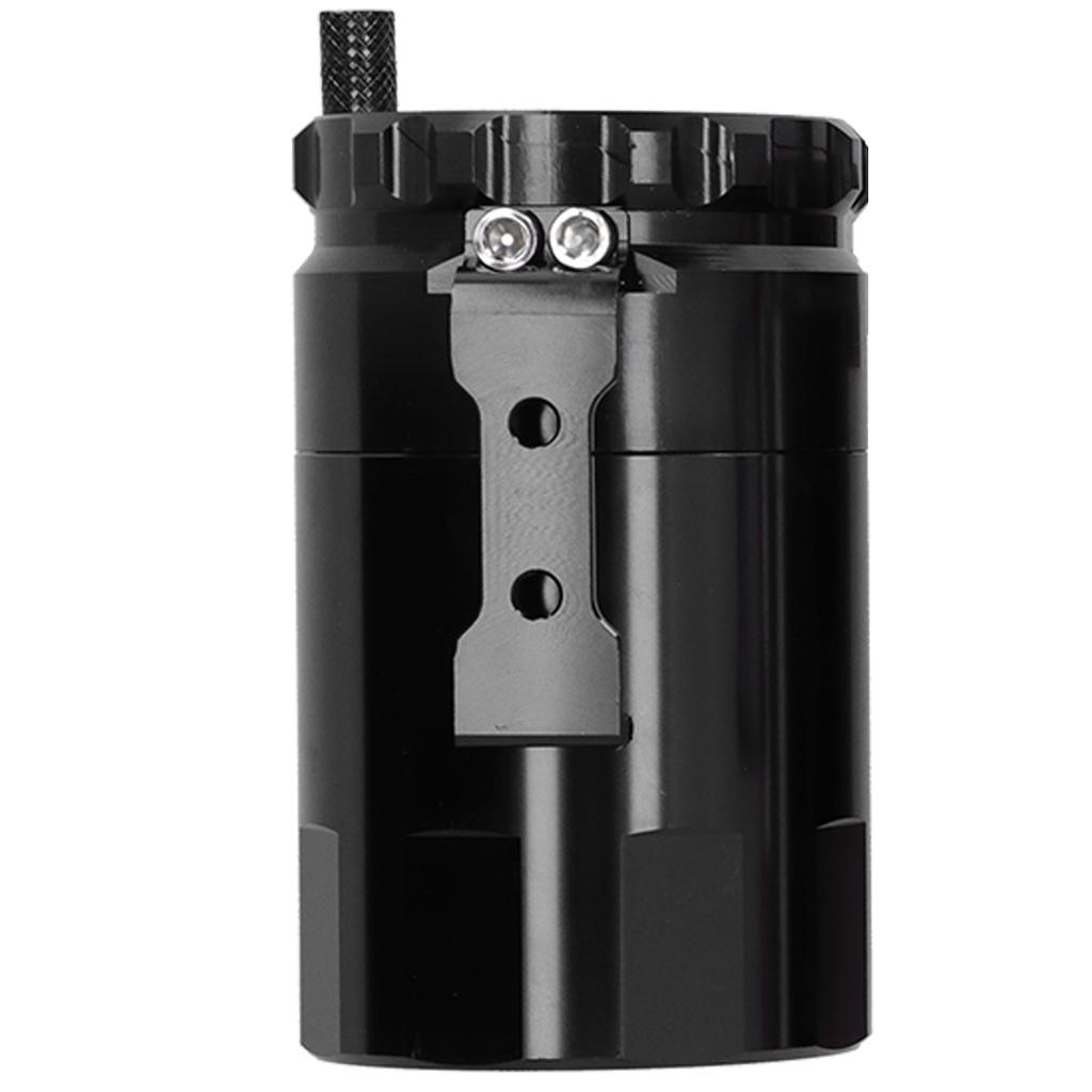 Универсальный автомобильный маслоуловитель с сапуном, резервуар с монтажными деталями, алюминиевый сплав, черный