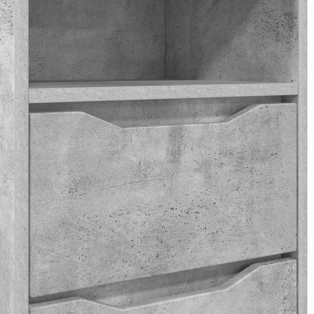 Nightstands 2 pcs Concrete Gray 40 x 30 x 67 cm Engineered Wood