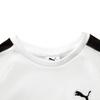 Puma T7 Color Block Slim Fit Sports Casual Crew Neck Short Sleeve T-Shirt Women Tops White 632925-02