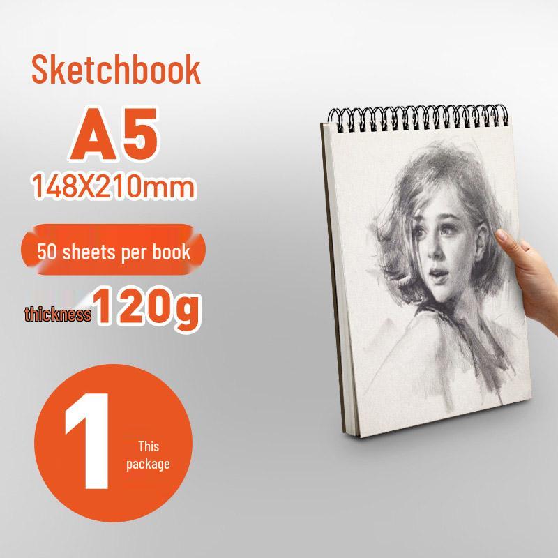 Portable A4 Sketchbook for Art Students - 16K/32K Sizes for Drawing & Sketching
