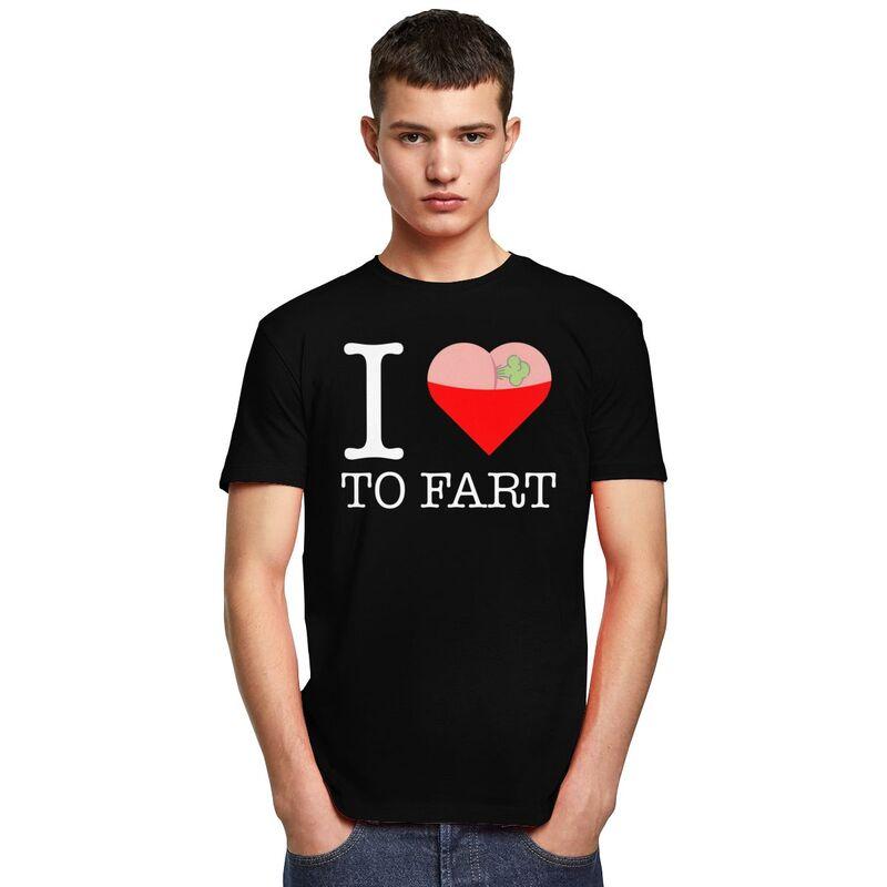 Male I Love To Fart T Shirts Short Sleeves Cotton Tshirt Valentines Day Gift Leisure Tees Loose Fit Clothes