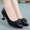 Zapatos De Mujer Women Cute Sweet Light Weight Black Comfort Stiletto Heel Shoes Lady Cool Comfort Spike Heels Ab607