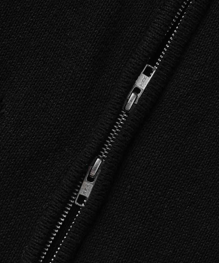 PARADIGMFILM [Ep.01] Damaged Japan Round Knit Zip-Up (Black)