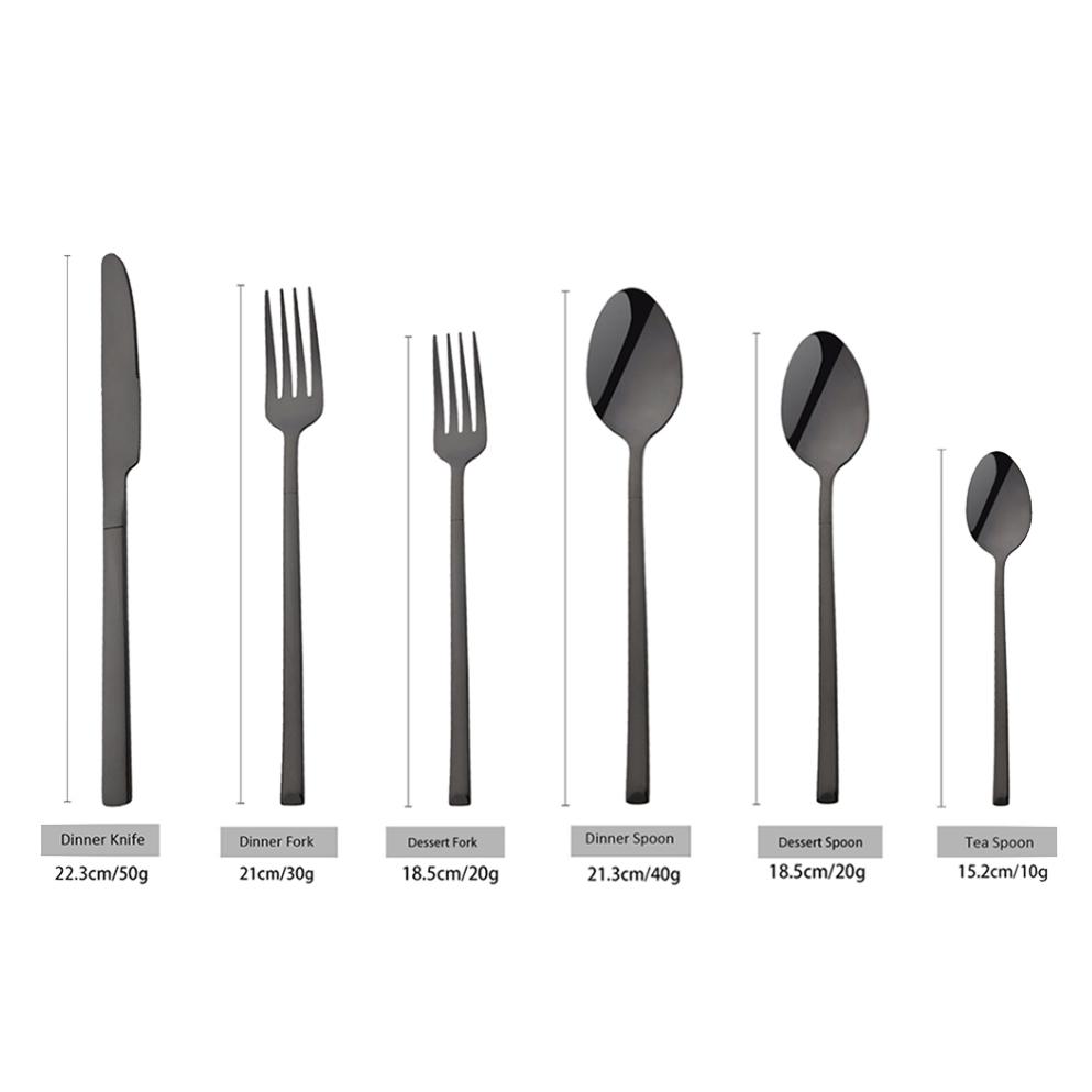 36 шт./6 компл., набор столовых приборов мятного золота, зеркало, столовые приборы из нержавеющей стали, нож, десертная вилка, чайная ложка, столовая посуда, кухонная посуда для ресторана