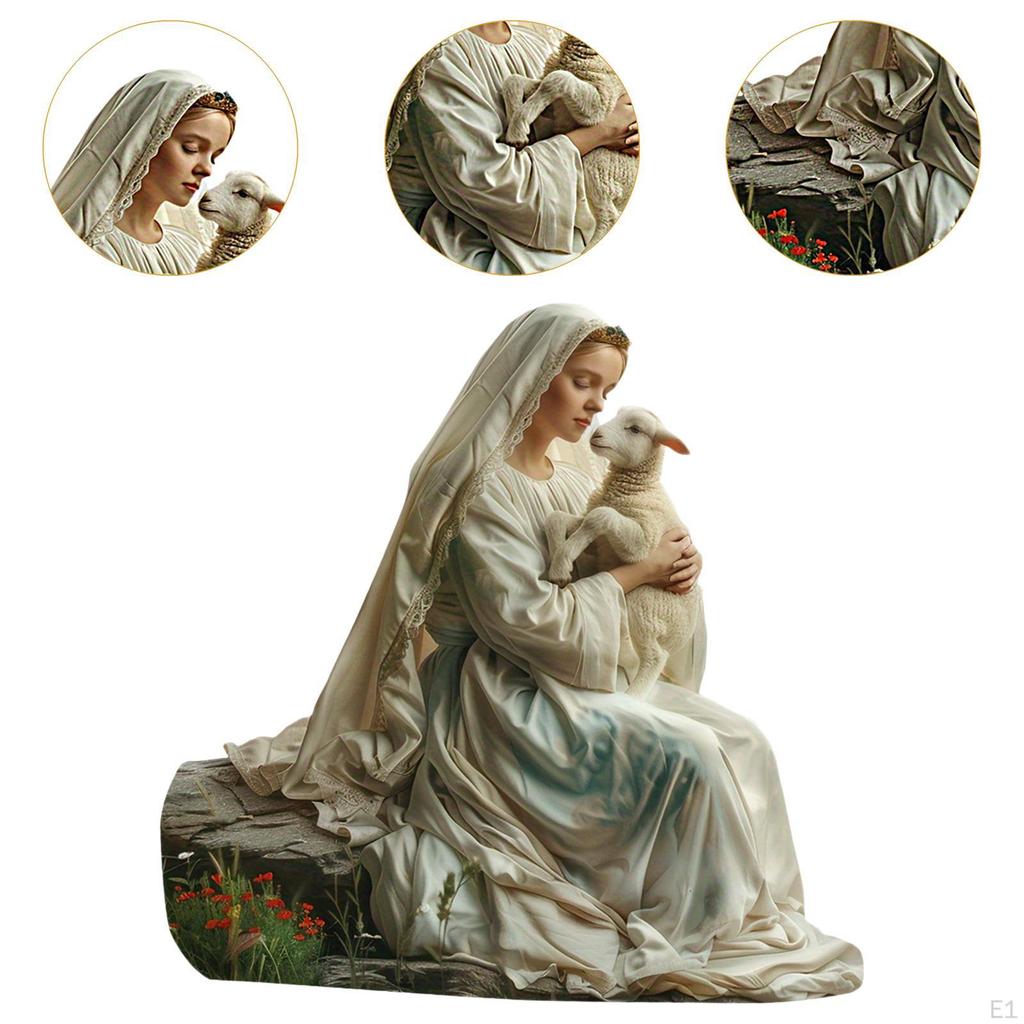 Статуэтка Пресвятой Девы Марии, настольное украшение, праздничный декор камина, скульптура