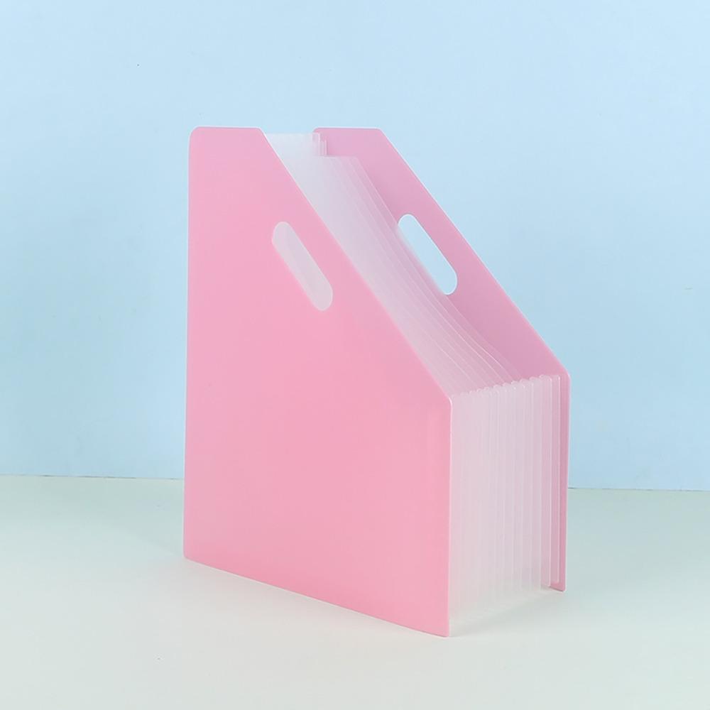 Folder A4 Expanding Organ Bag Diagonal Mouth Rainbow Color Document Holder Briefcases