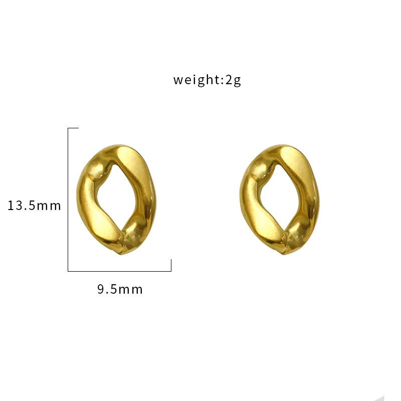 Темперамент Простая Личность Геометрические Ювелирные Аксессуары Нержавеющая Сталь Неправильная Форма Серьги Серьги