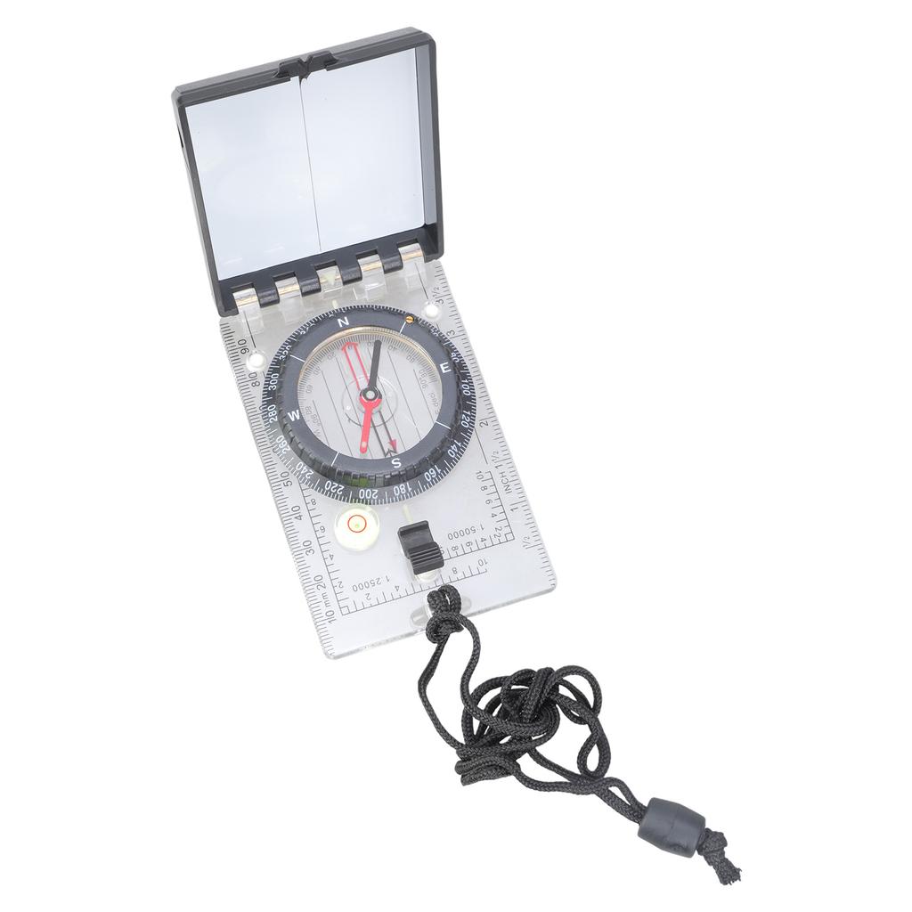 Portable Orientation Compass Navigation Tool For Outdoor Adventure With Map Scale And Neck Strap Ideal For Explorers