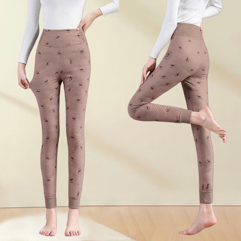 Женские зимние брюки Xueqiman с высокой талией и теплой подкладкой