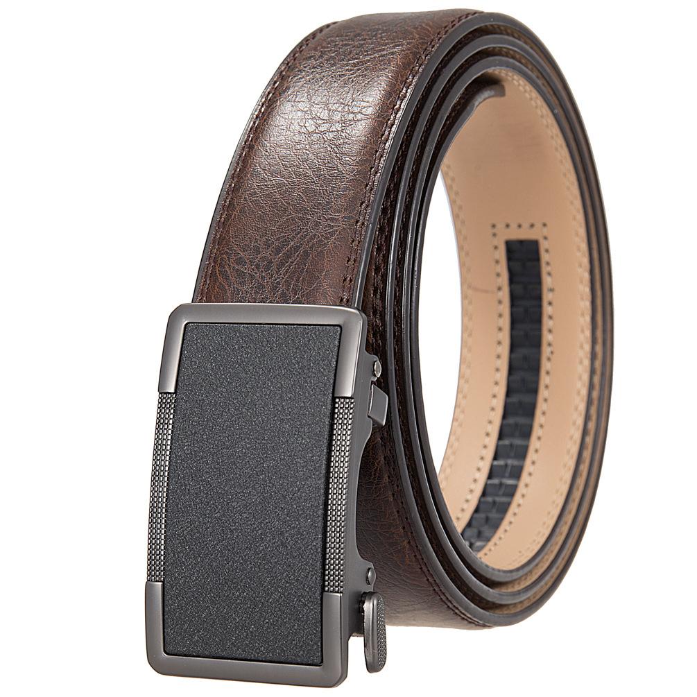 1 шт. матовый мужской ремень с пряжкой, деловой модели, ремень с автоматической пряжкой Ly36-35603-1