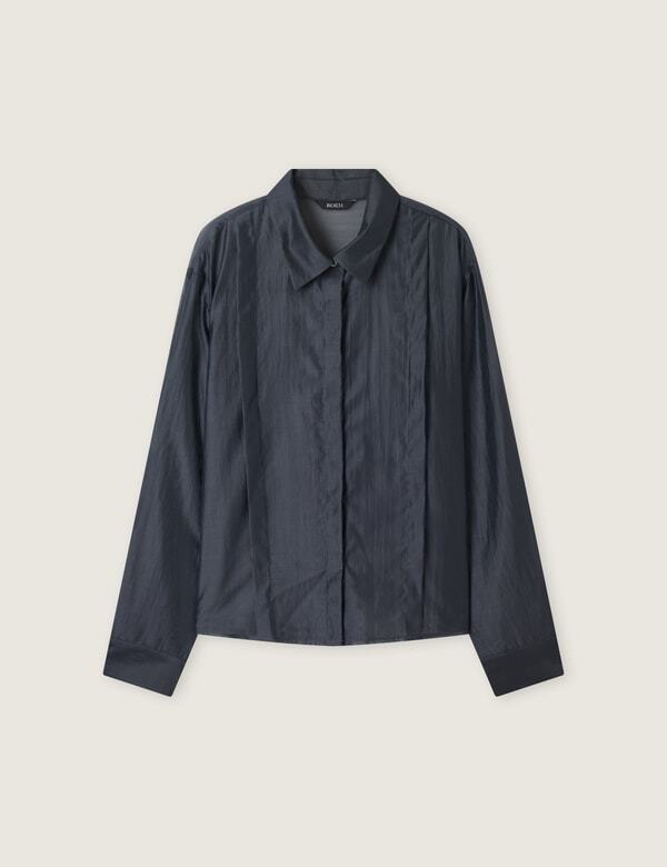 Roem Re Tuck Detail See-Through Shirt (Rmywg24Rta) Rmywg26Rt2