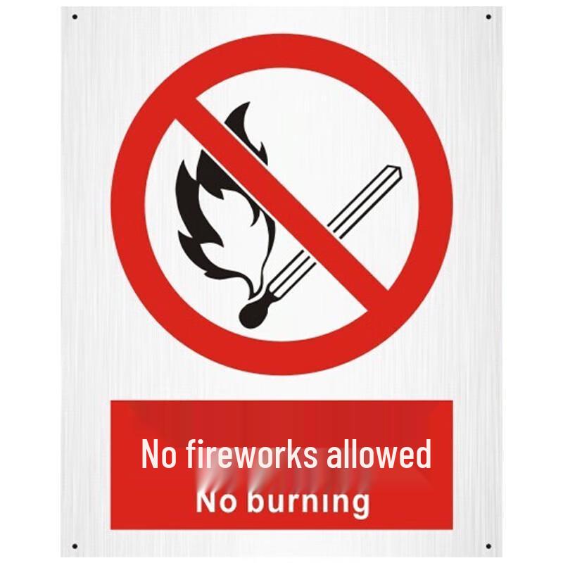 Bilingual Outdoor Aluminum Safety Warning Signs