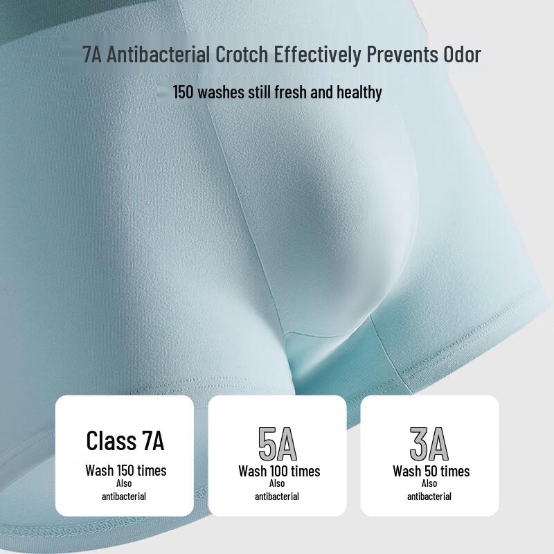 Мужские бесшовные антибактериальные боксеры Joyou 3 шт.