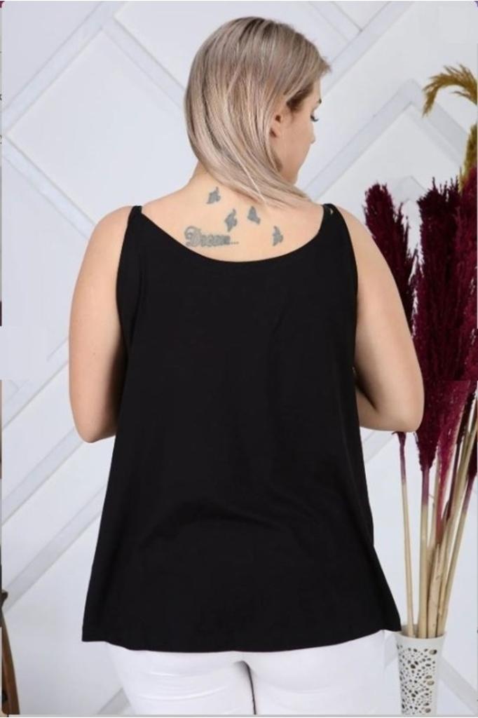 Женская блузка большого размера Блузка больших размеров на бретелях