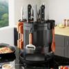 Multi Functional Rotatable Chopstick Holder, Household Kitchen Knife Holder, Integrated Storage Rack, Drain Storage Box