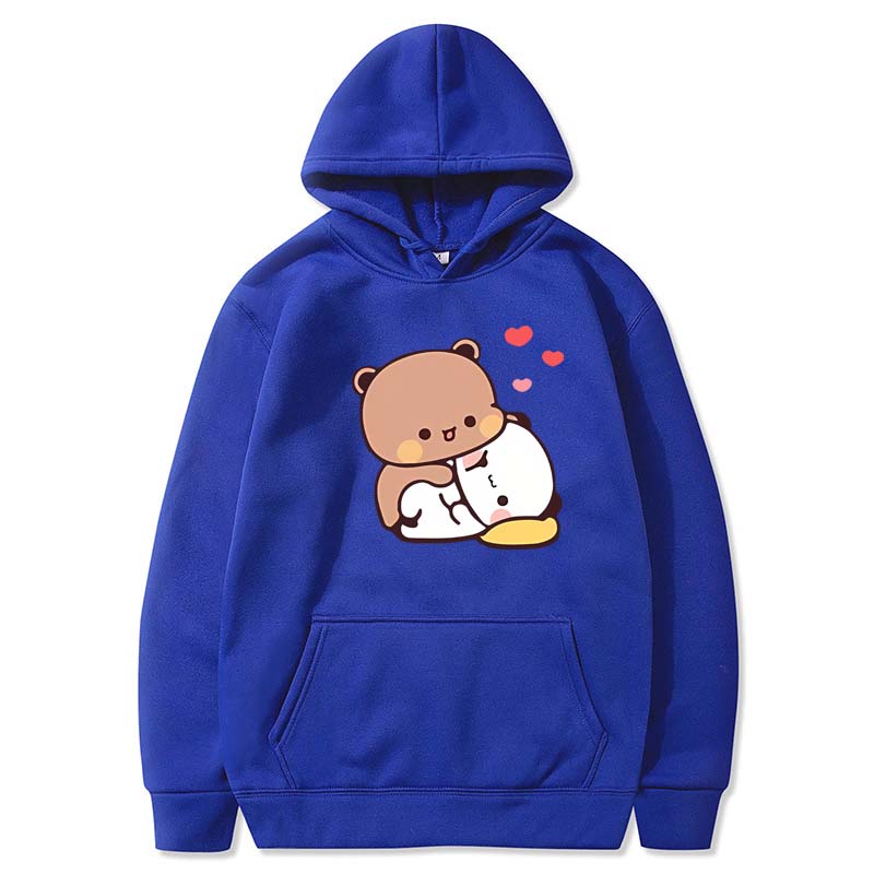 Bubu and Dudu Hoodie Women Aesthetic Graphic Kawaii Bubble Tea Hoodies Unisex Autumn Winter Anime Harajuku Sweatshirts