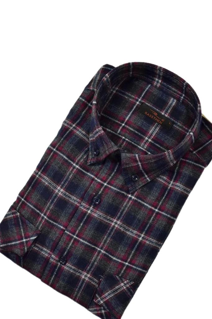 Men's Plus Size Plus Size Shirt Men's Cotton Winter Double Pocket Flap Color Shirt